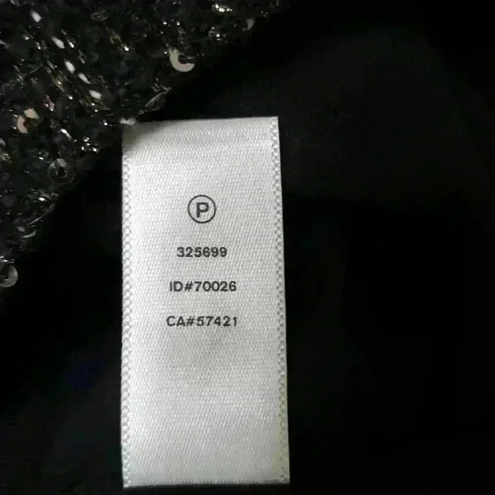 1 Ann Taylor Loft Black Curvy Fit Sparkle Tweed Paneled Straight Skirt 0 - Picture 6 of 8